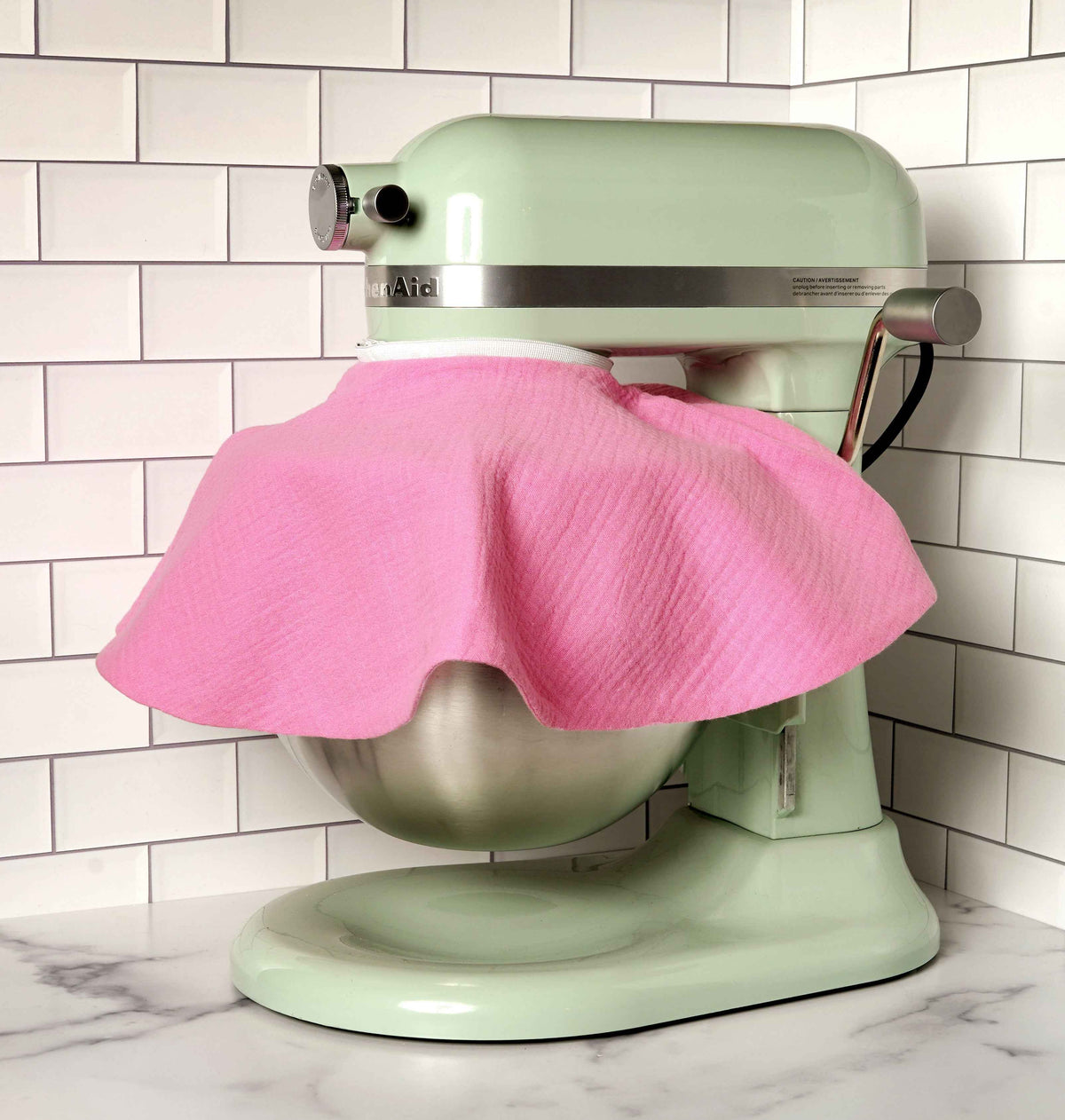 Mixer Skirt - Splash Guard for Stand Mixers - Strawberry Shortcake