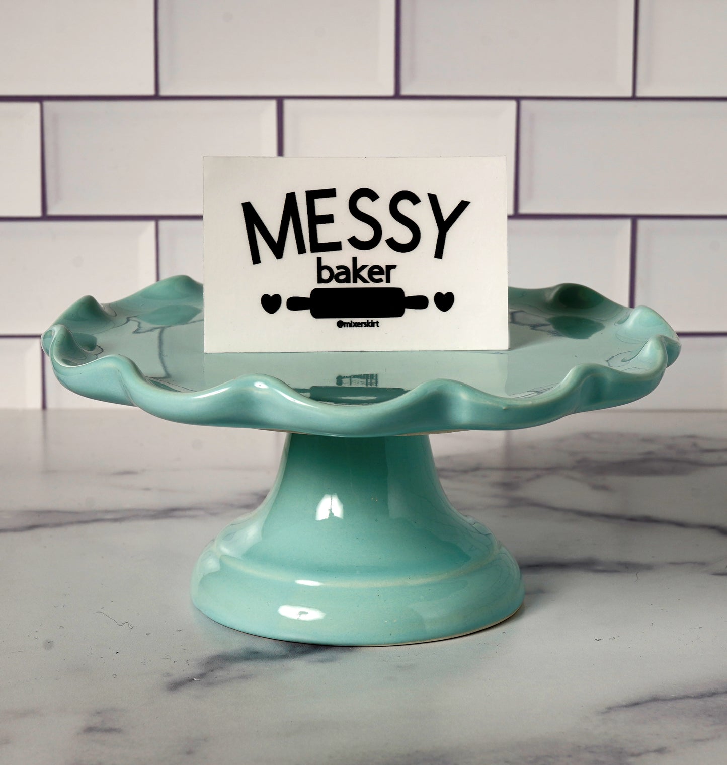 messy baker rolling pin sticker