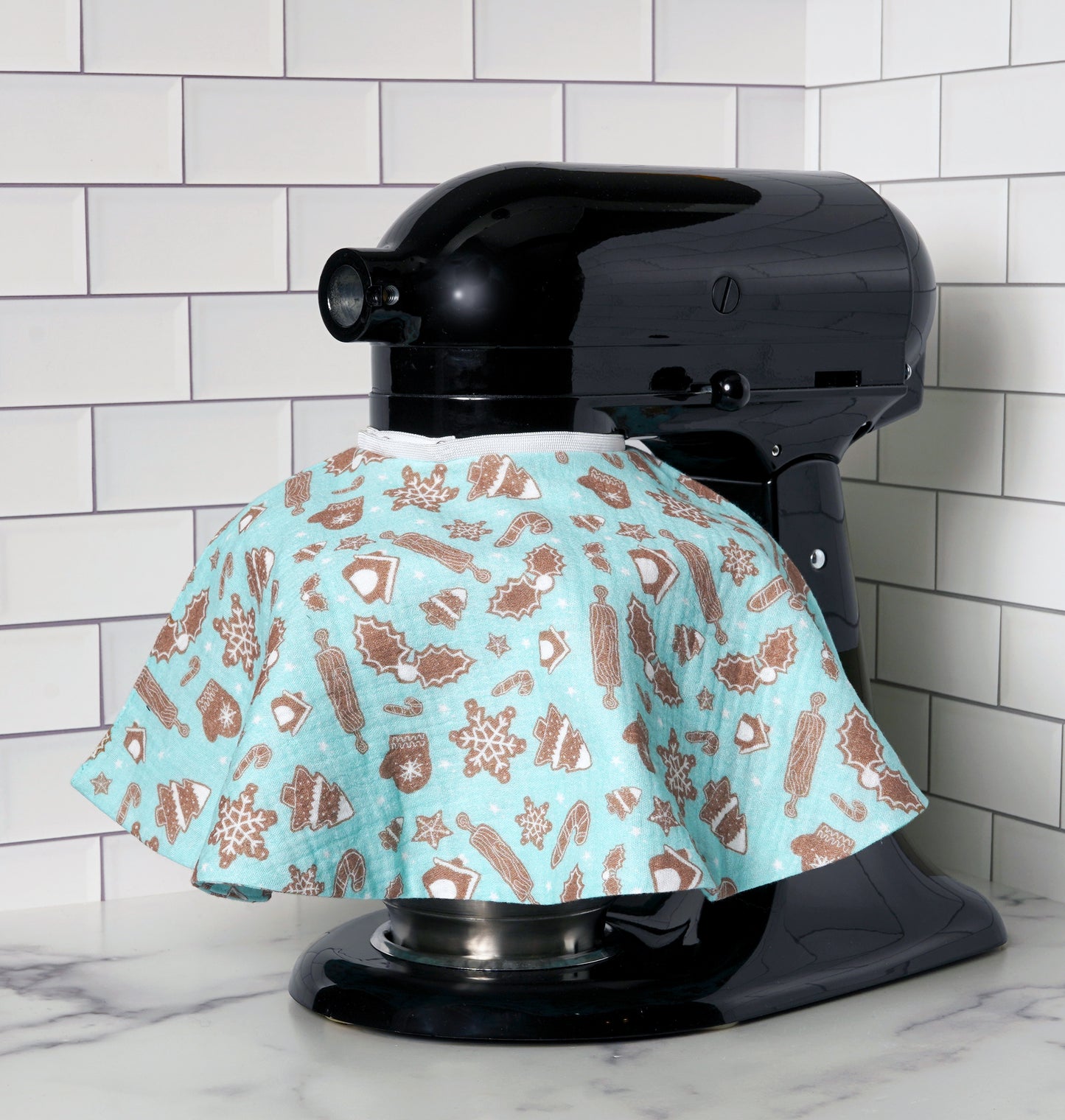 Mixer Skirt Fabric Splash Guard for Stand Mixers Gingerbread Limited Edition