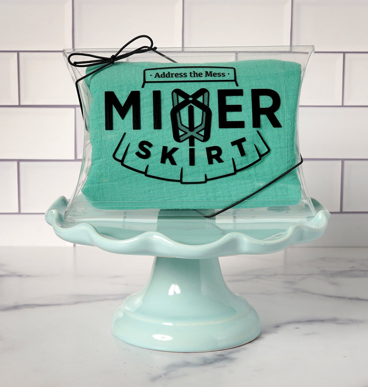 Mixer Skirt Fabric Splash Guard for Stand Mixers Mint Chip