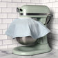 Fabric splash guard for KitchenAid lift stand mixer in blueberry extract