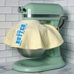 Fabric splash guard stand mixer
